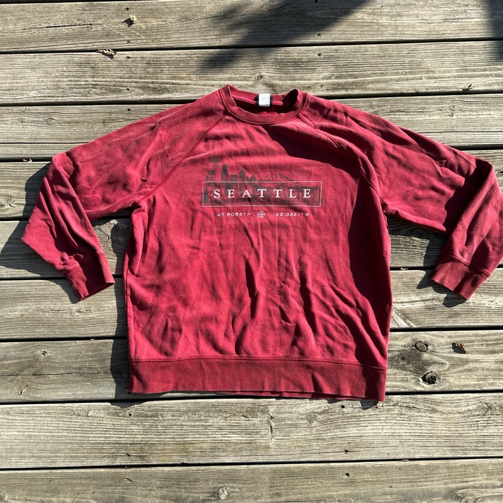 Gear For Sports‎ Seattle Maroon Crewneck Sweater